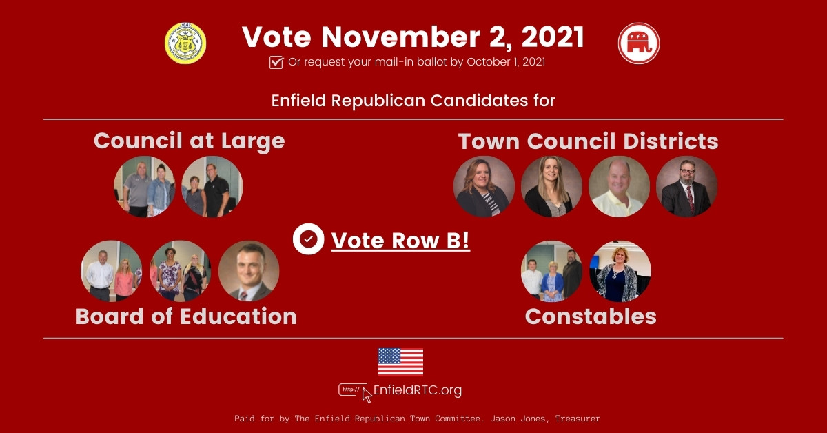 Enfield Republicans Endorse Full Slate for 2021 Election The